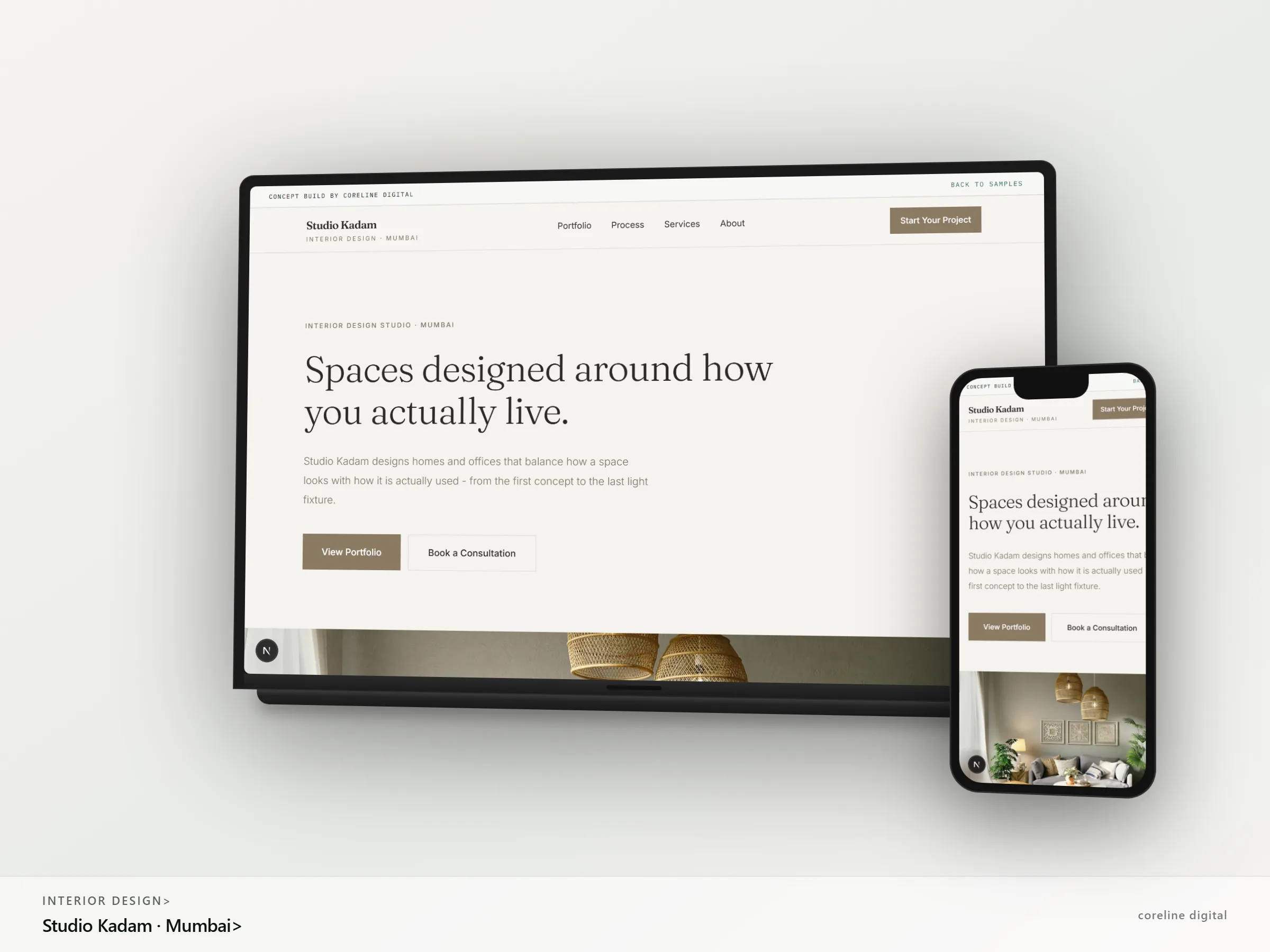 An interior design studio - Interior designers demo site