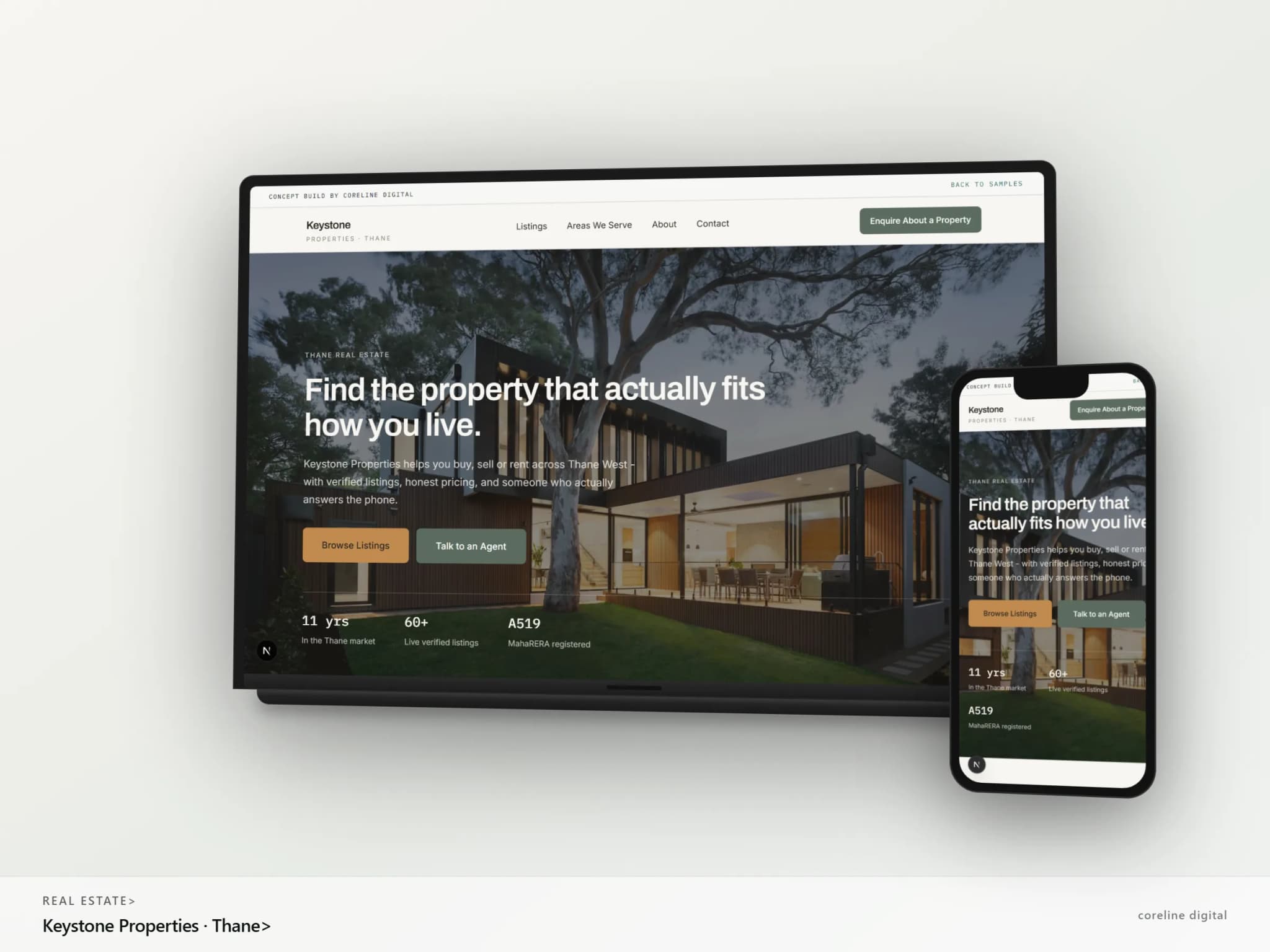 A local real estate broker - Real estate demo site